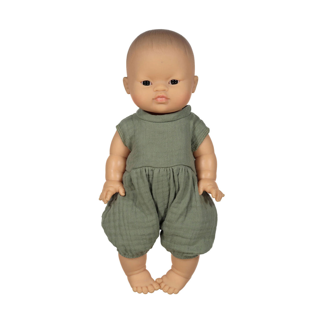 MiniKane Olive Double Gauze Noa Romper