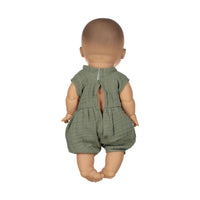 MiniKane Olive Double Gauze Noa Romper