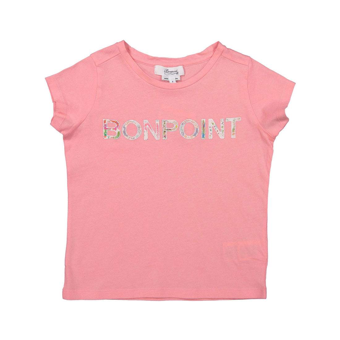 Bonpoint Candy Pink Logo Tee
