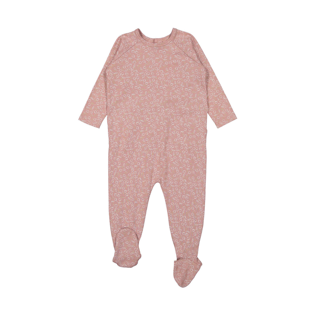 Bonpoint Rose Cherry Sketch Footie