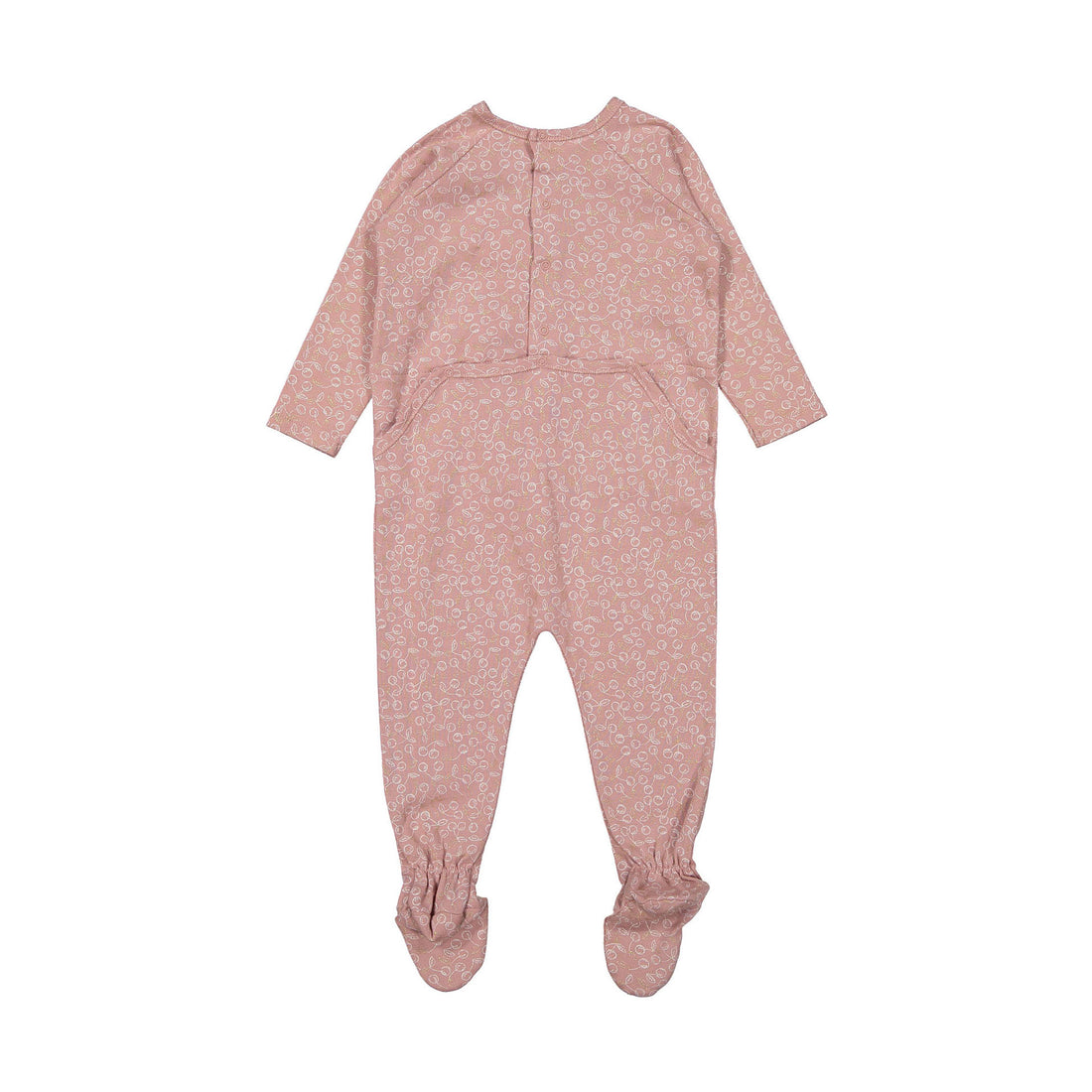 Bonpoint Rose Cherry Sketch Footie