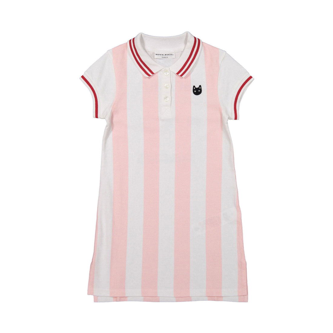 Sonia Rykiel Pink/White Stripe Polo Dress