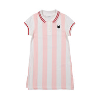 Sonia Rykiel Pink/White Stripe Polo Dress