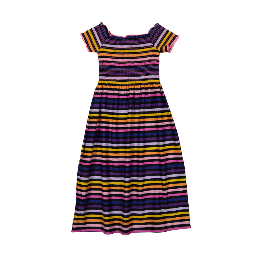 Sonia Rykiel Classic Stripes Elafa Smocked Dress