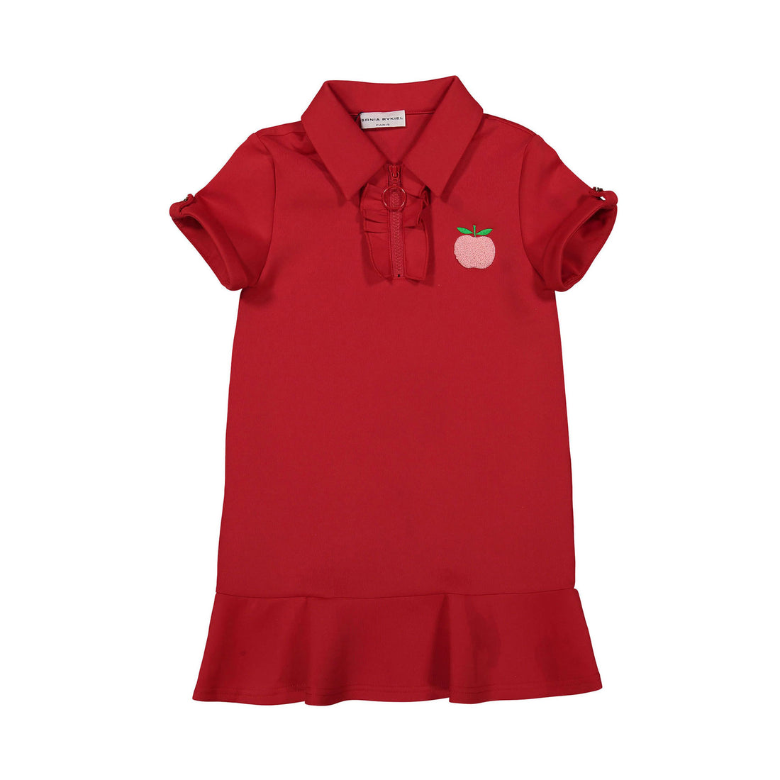 Sonia Rykiel Cherry Estrella Neoprene Polo Dress
