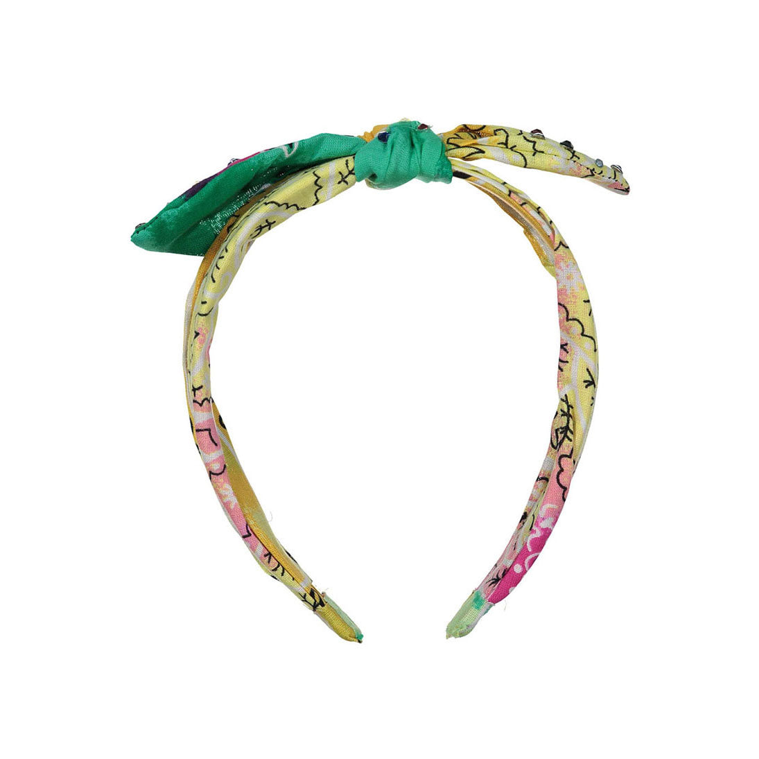 Bari Lynn Green Tie Dye Crystallized Headband