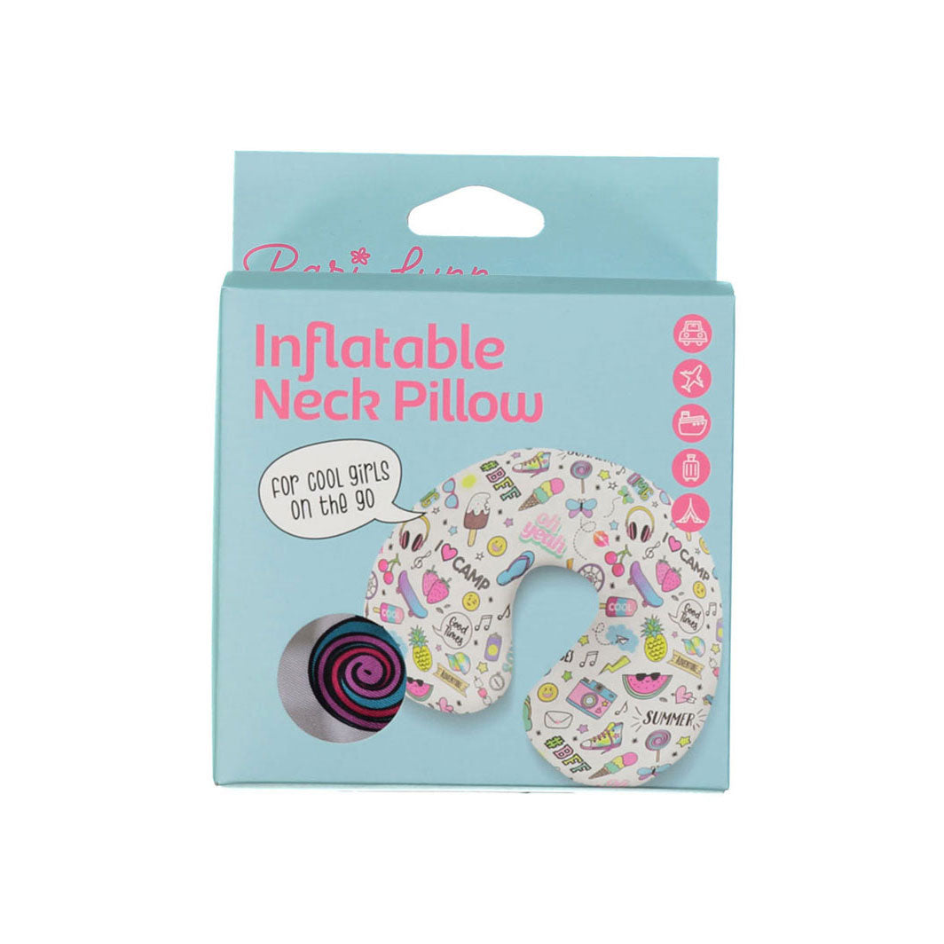 Bari Lynn Inflatable Girls Fun Neck Pillow