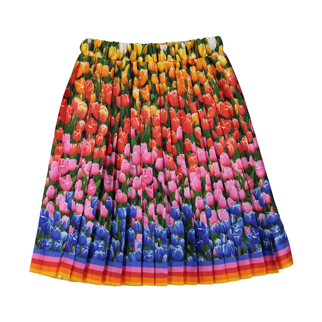 Loredana Tulip Print Pleated Skirt