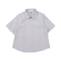 Boys and Arrows Blue/Red Pinstripe Short Sleeve Shirt
