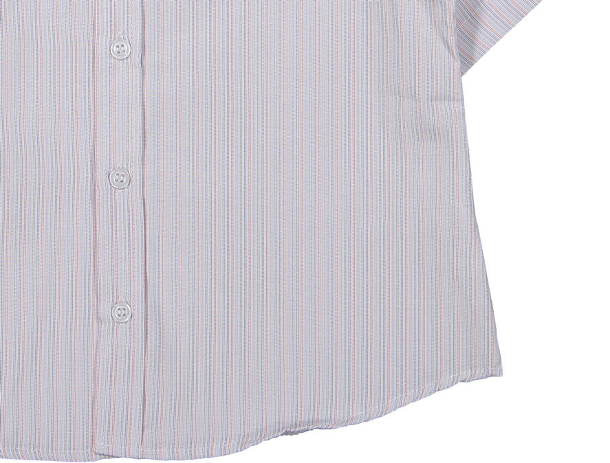 Boys and Arrows Blue/Red Pinstripe Short Sleeve Shirt