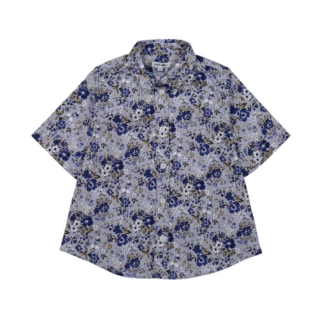 Boys and Arrows Grey Floral Short Sleeve Shirt