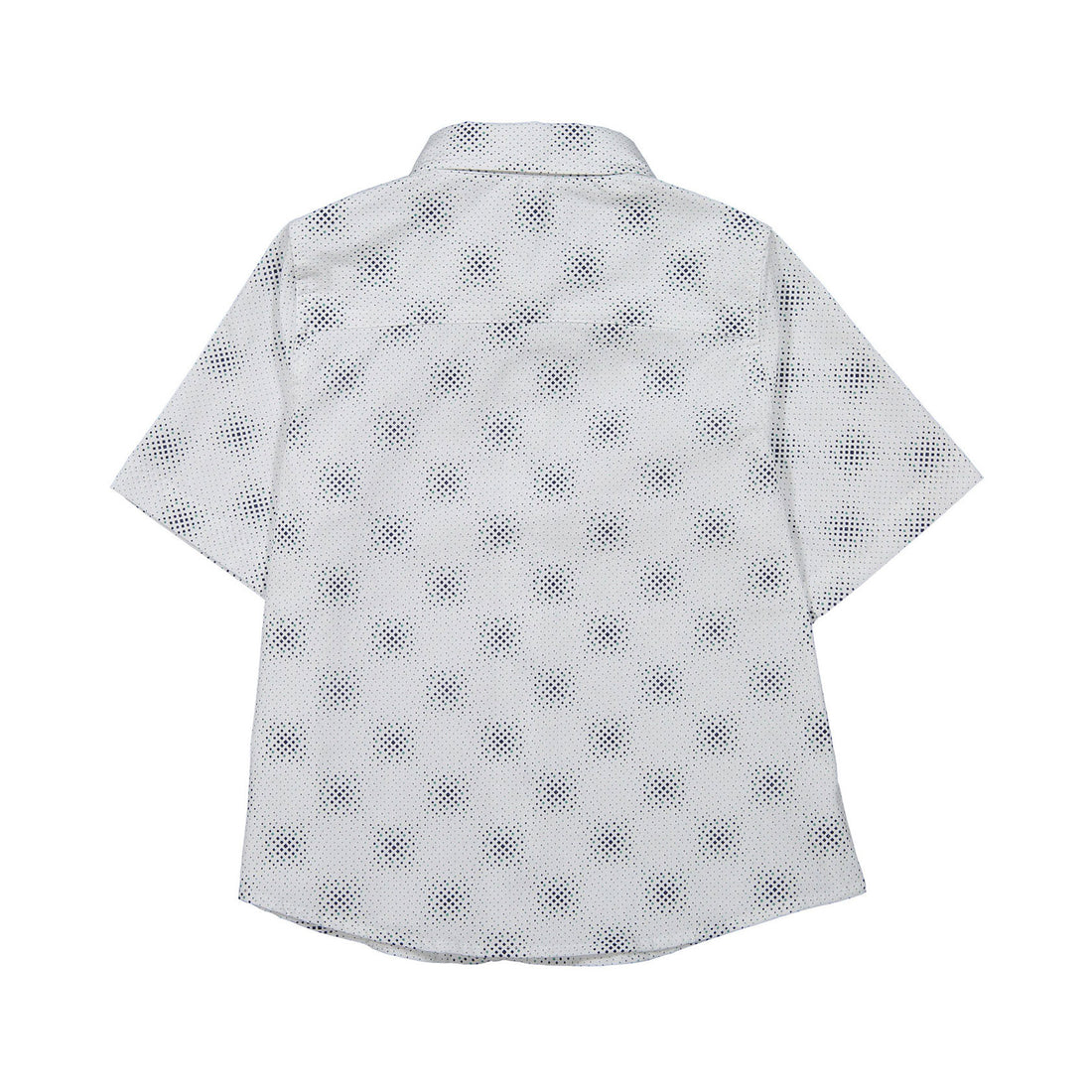 Boys and Arrows Blue Diamond Print Short Sleeve Shirt