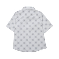 Boys and Arrows Blue Diamond Print Short Sleeve Shirt