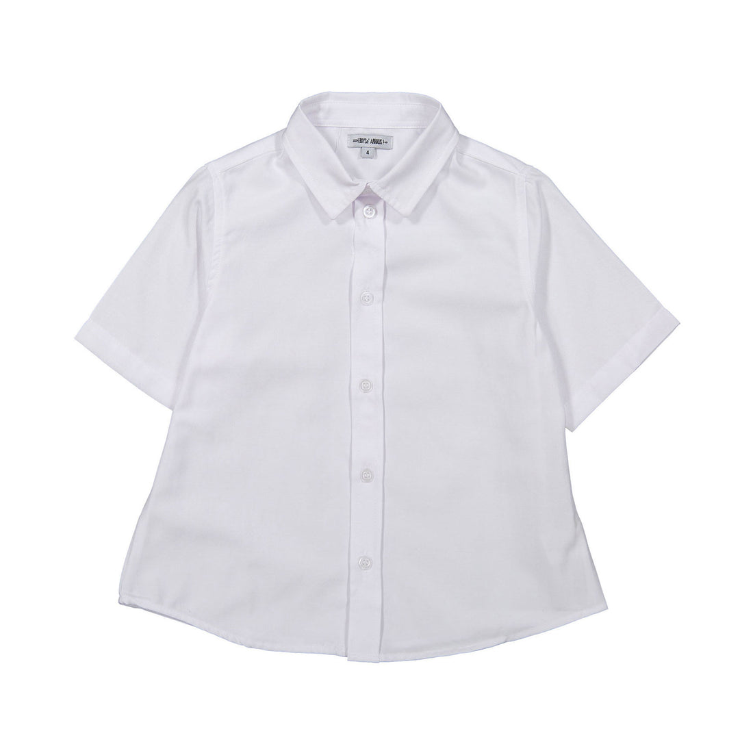 Boys and Arrows White Short Sleeve Collar Shirt