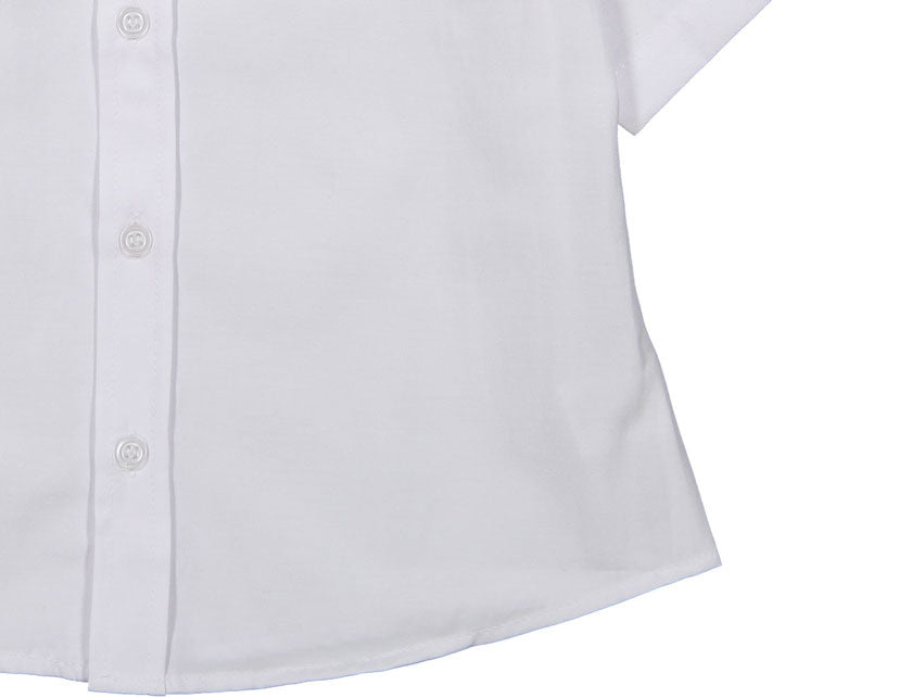 Boys and Arrows White Short Sleeve Collar Shirt