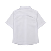 Boys and Arrows White Short Sleeve Collar Shirt