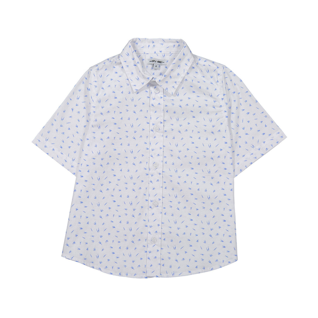 Boys and Arrows Medium Blue Sketch Short Sleeve Shirt