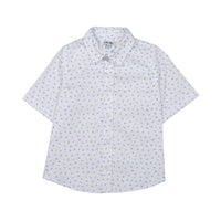 Boys and Arrows Medium Blue Sketch Short Sleeve Shirt
