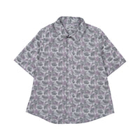 Boys and Arrows Purple Leaves Short Sleeve Shirt