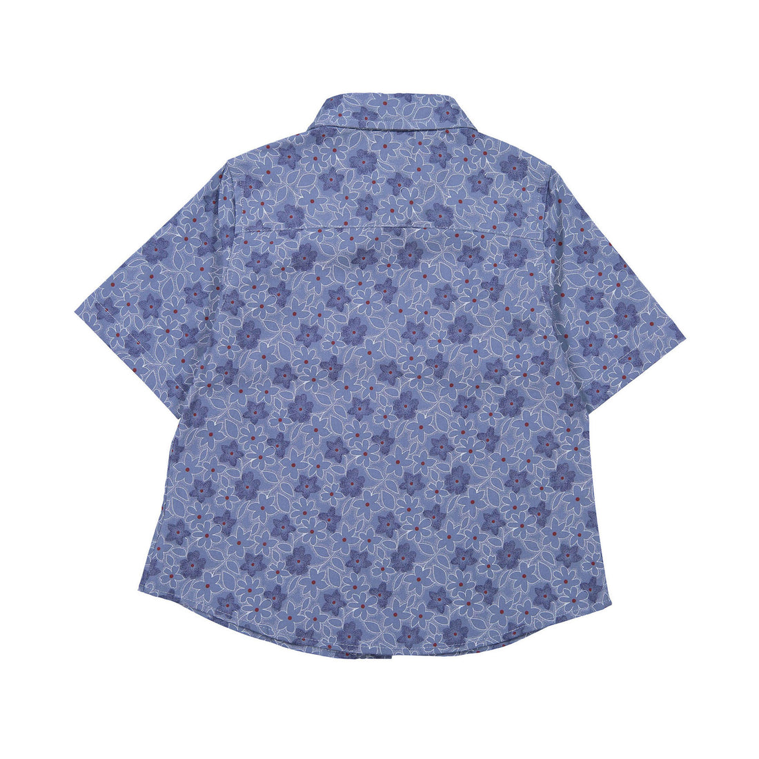 Boys and Arrows Blue Flowers Short Sleeve Shirt