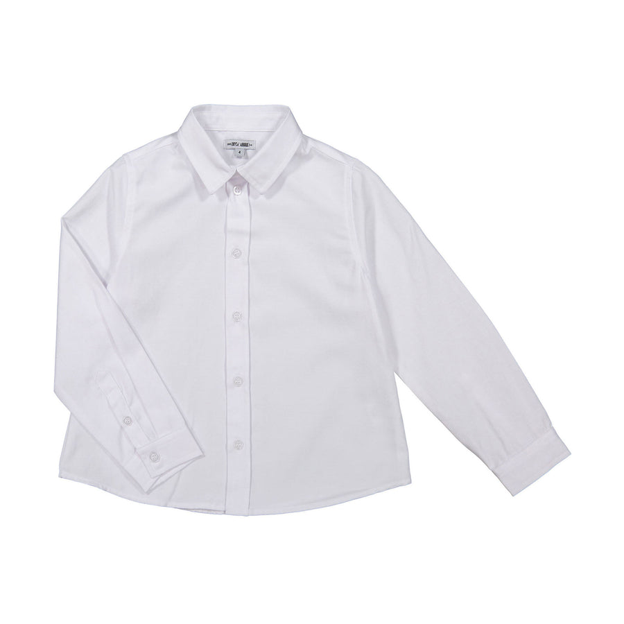 Boys and Arrows White Long Sleeve Collar Shirt