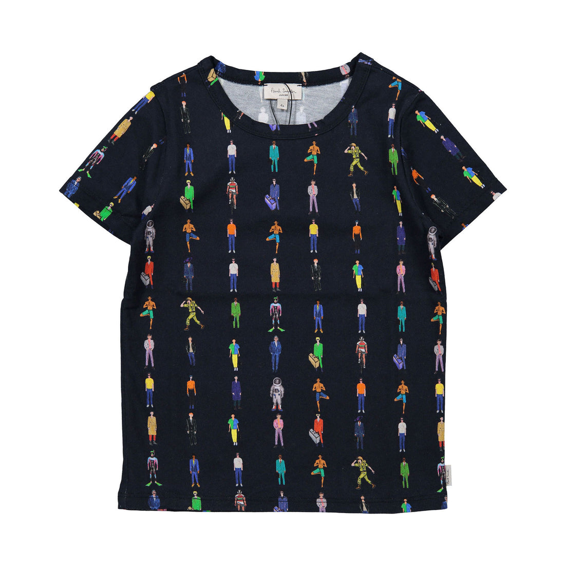 Paul Smith Junior Navy Walking People Adolo Tee