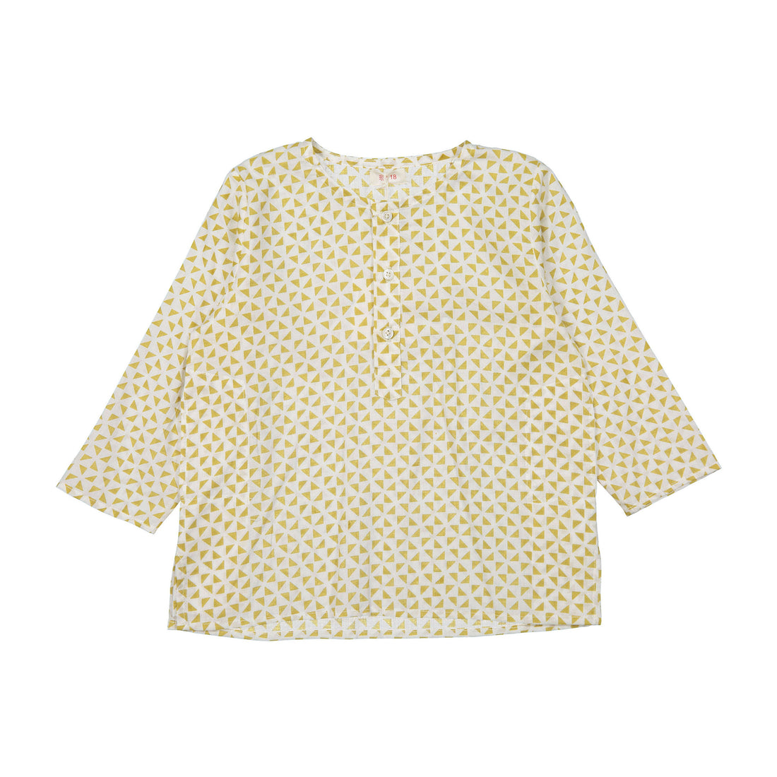 Keti Keta Yellow Geometric Kumar Baby Shirt