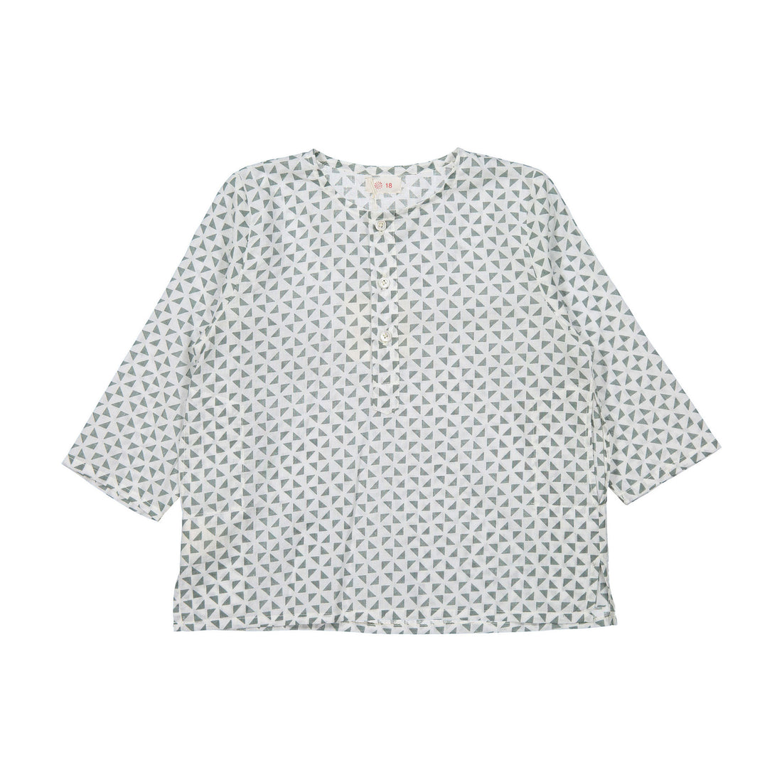 Keti Keta Deep Indigo Geometric Kumar Baby Shirt
