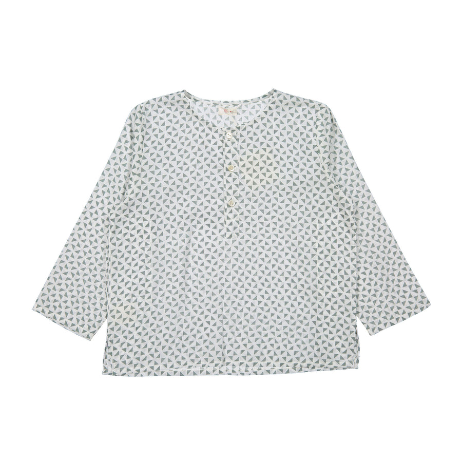 Keti Keta Deep Indigo Geometric Kumar Shirt