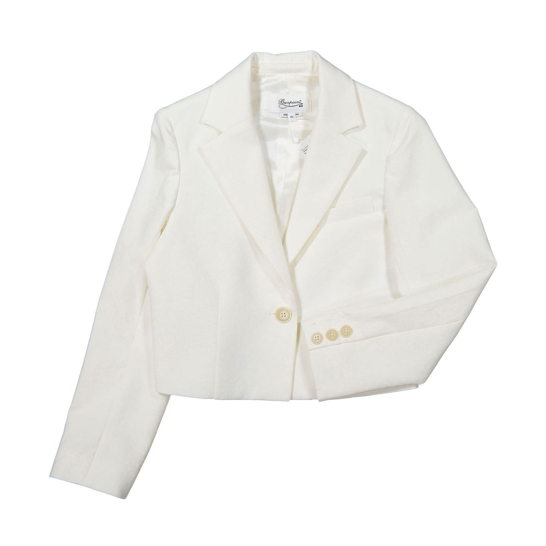 Bonpoint Cream Tuxedo Blazer