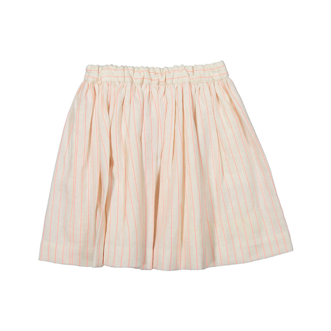 Bonpoint Neon Orange Stripe Suzon Skirt