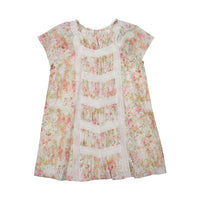 Bonpoint Pink Floral Chevron Nelly Dress