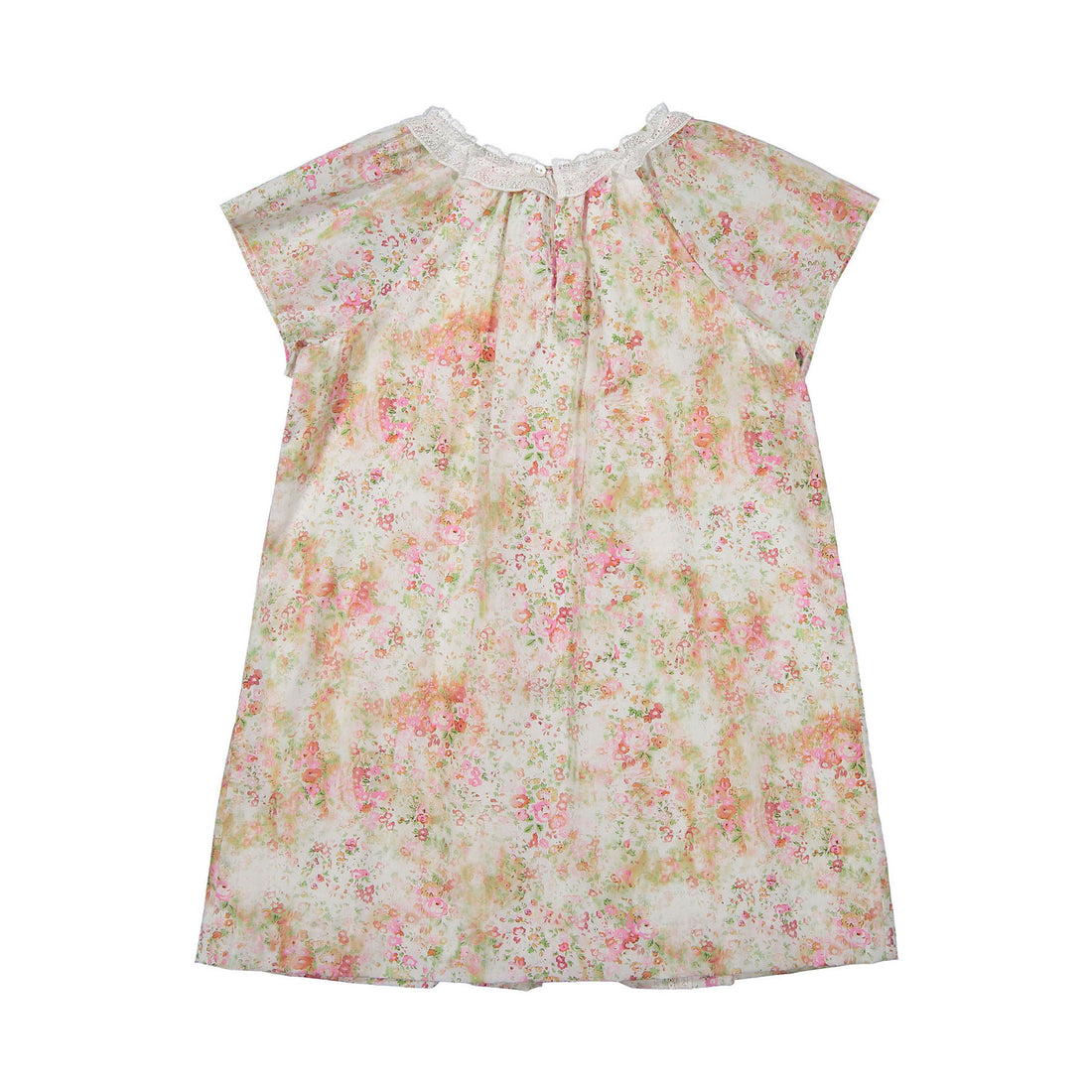 Bonpoint Pink Floral Chevron Nelly Dress