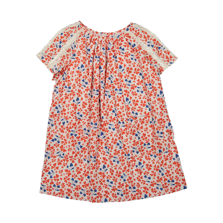 Bonpoint Red Heart Print Natacha Dress