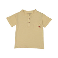Nupkeet Cream EmbroideredLogo Henley