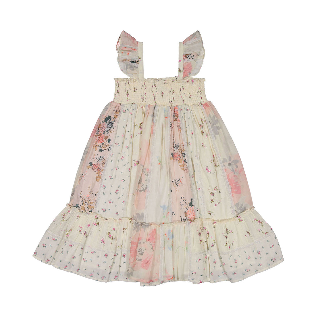 Bonpoint Rose Floral Patchwork Nestina Sundress