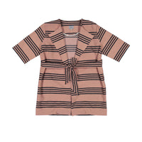 Hilda.Henri Salmon Tea Stripes Alizee Coat