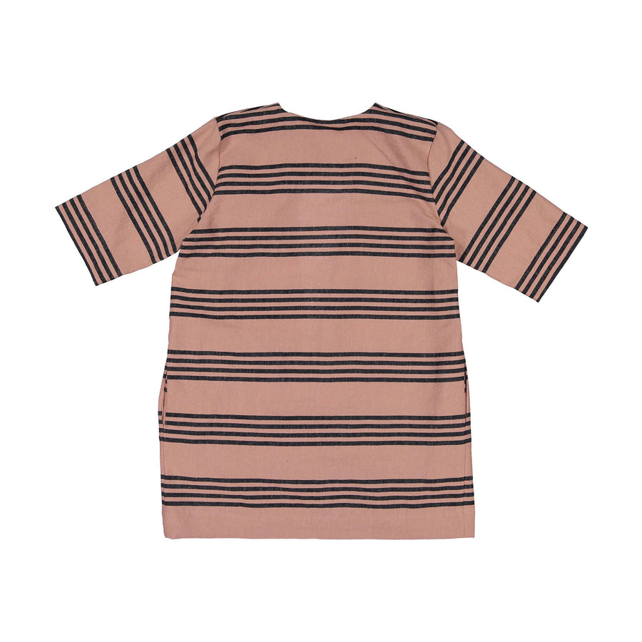 Hilda.Henri Salmon Tea Stripes Alizee Coat