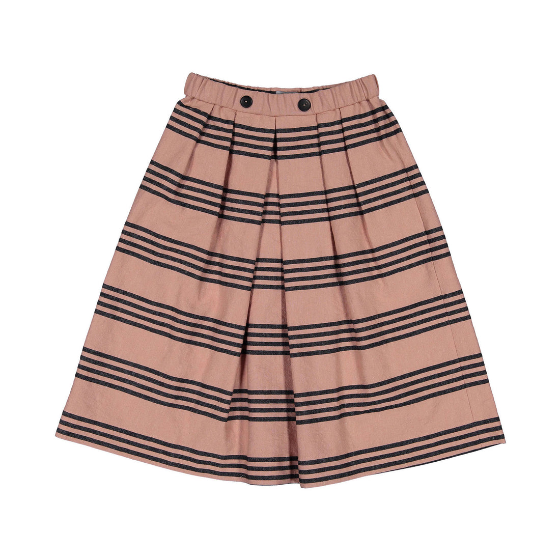 Hilda.Henri Salmon Tea Stripes Sophia Skirt