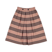 Hilda.Henri Salmon Tea Stripes Sophia Skirt