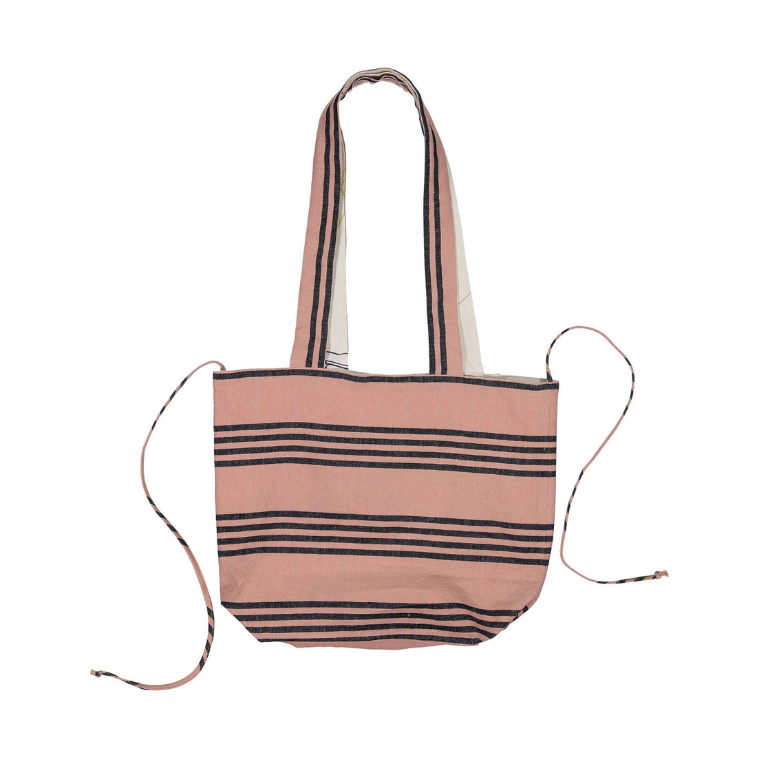 Hilda.Henri Salmon Tea Stripes Bag