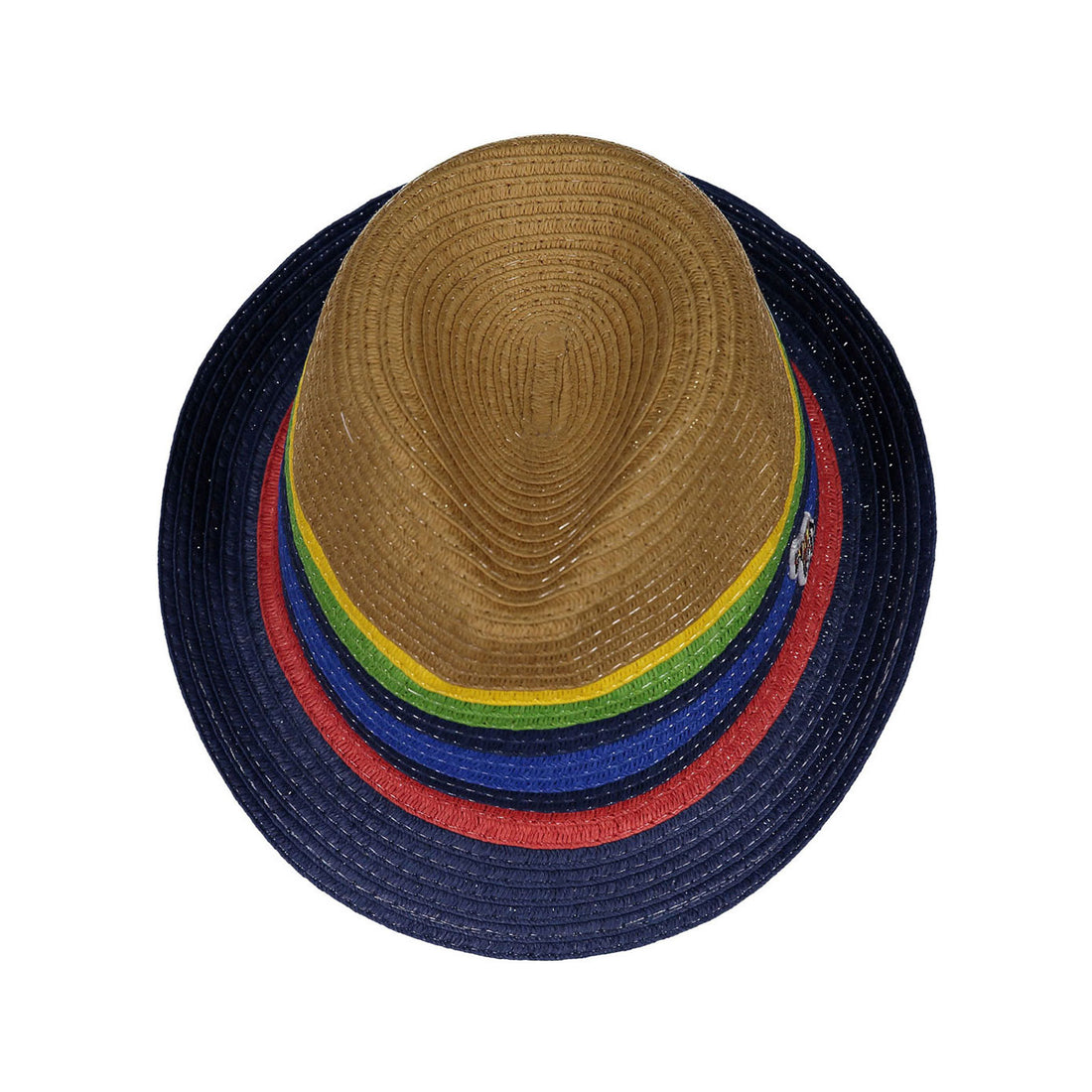 Paul Smith Junior Straw Striped Fedora