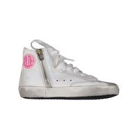 Golden Goose White Leather - Silver Glitter Francy Sneakers
