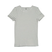BTW Mint Stripe Ribbed Top