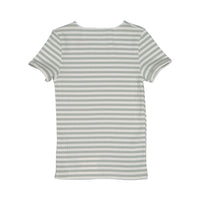 BTW Mint Stripe Ribbed Top