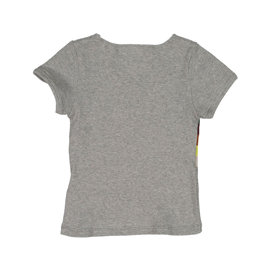 BTW Grey Chest Stripe Tee