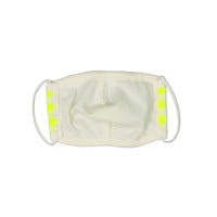 Ladida Neon Yellow Check Double Layer Face Mask