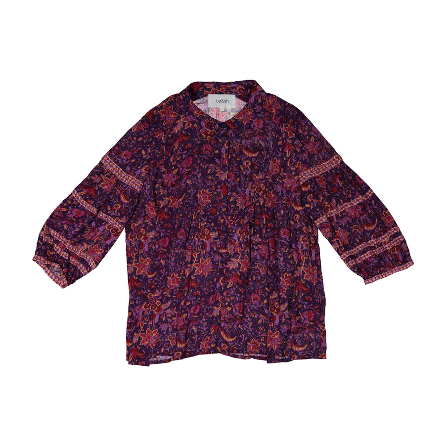 ba&sh Dark Purple Brooklyn Shirt