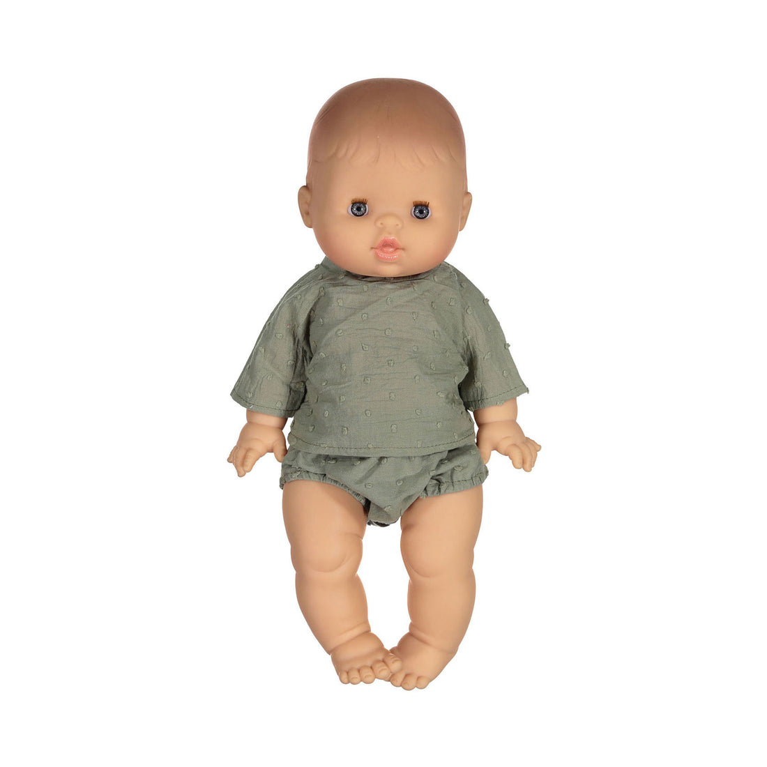 Minikane Goodnight olive cotton set