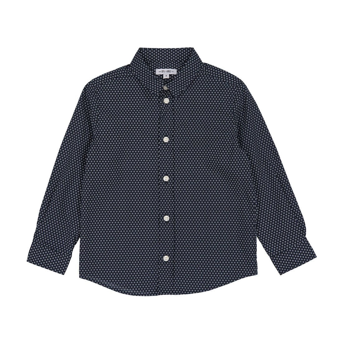 Boys and Arrows Navy Mini Flower Shirt